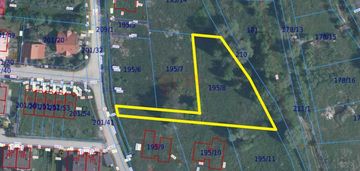 Dobrzykowice, budowlana, 1801 m2, media w drodze