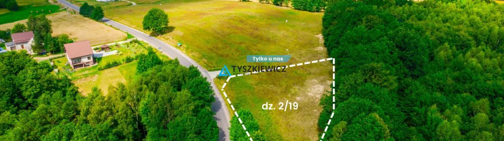 Duża działka budowlana przy lesie z mpzp przywidz