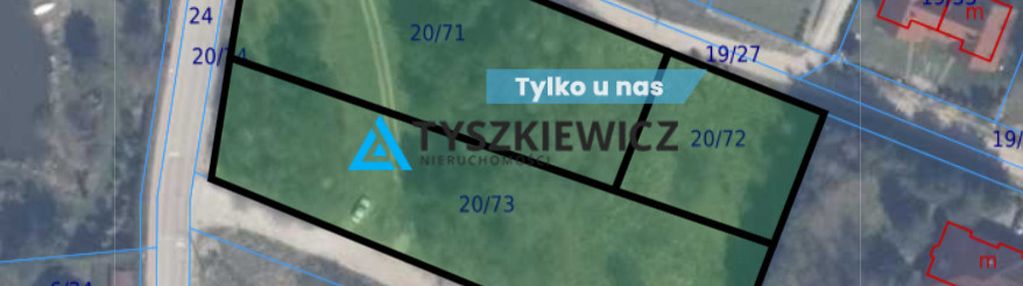 Działka pod bliźniaki banino