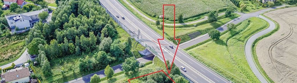 Działka obok dwupasmówki e75