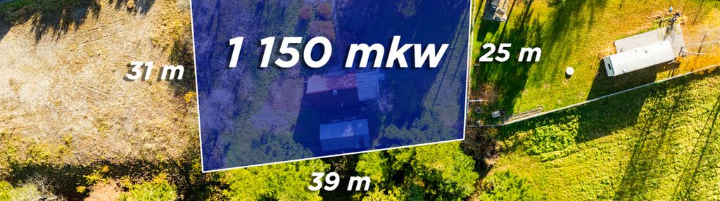 Działka budowlana z domem letniskowym