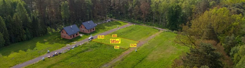 Działka otoczona lasami 585m2 koszęcin 160zł/m2