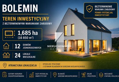 Bolemin, 1,685 ha, wz, 12 domów jednorodzinnych