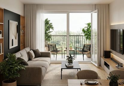 3 pokojowe | 52m2 | balkon | prądnik biały
