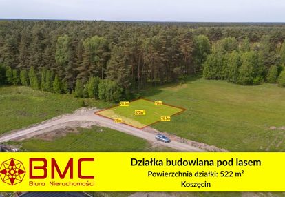 Koszęcin działka pod samym lasem 522m2 woda prąd
