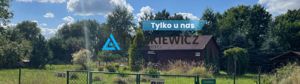 Działka z domkiem letniskowym, wiatką i m. na auto