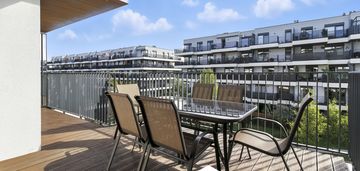 Apartament na luksusowym osiedlu nad rzeką