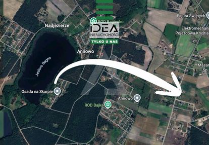 Tylko 1km do jeziora , media, warunki zabudowy!