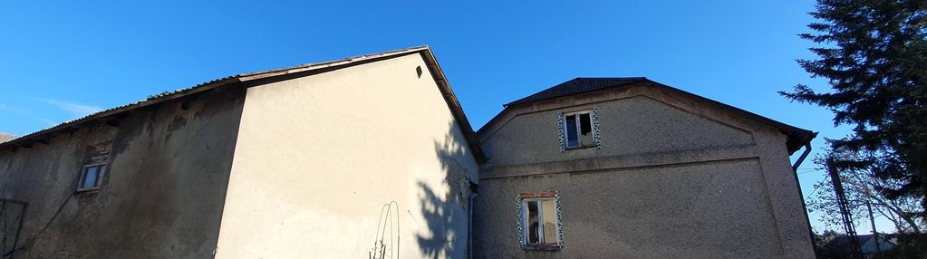 Duża działka budowlana z domem i wolnostojącym budynkiem gospodarczym!