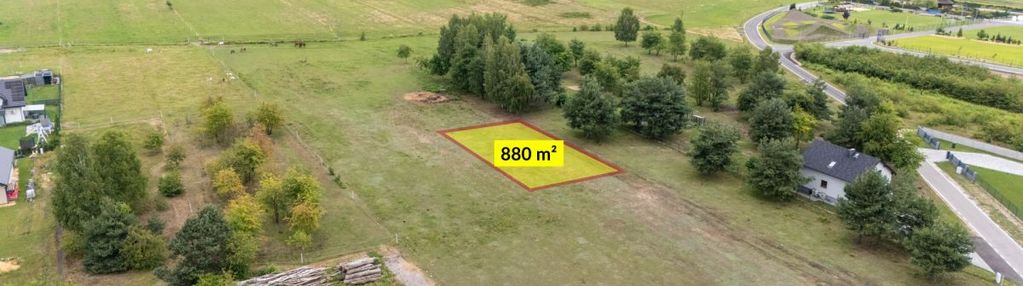 Działka budowlana boronów 880m2 grabińska