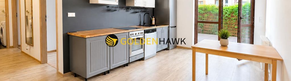 3 pokoje z ogródkiem, garaż i komórka w cenie 49 m