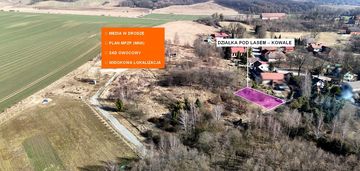 Malownicza działka na wzniesieniu pod lasem