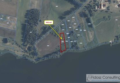 Działka z linią brzegową jeziora będzin