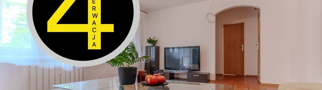 Ciche mieszkanie na parterze wśród zieleni - 60 m2