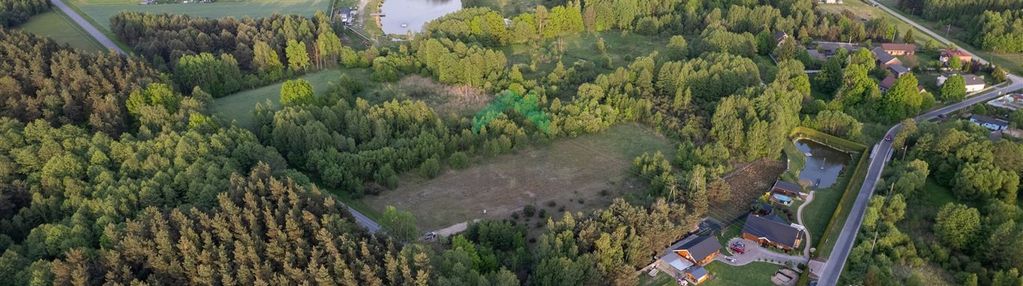 Działka w otoczeniu lasu