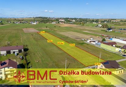 Działka budowlana cynków 6414m2