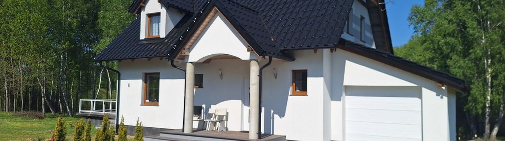 Dom z stawem  na kaszubach  - grabowska huta