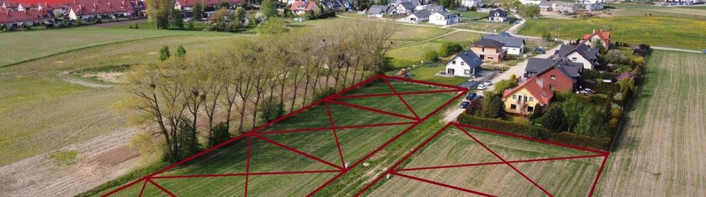 Słoneczne, płaskie, uzbrojone działki w baninie!