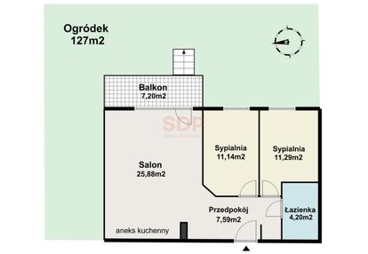 M3 gotowe do wprowadzenia | ogródek | garaż