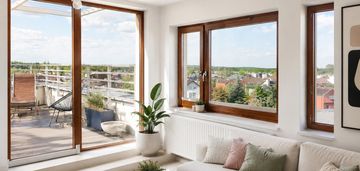 Studio z panoramicznym tarasem i żurawiniec