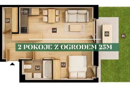 Ogródek 25m reden 2 pokoje 0% prowizji 0% podatku