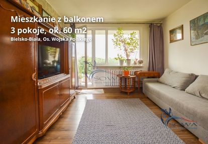 3-pokojowe mieszkanie z balkonem