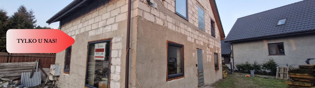 Rypin. dom - stan surowy zamknięty, ogrodzony.