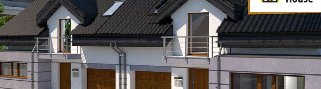 Nowoczesny dom w zabudowie bliźniaczej – 128 m² |