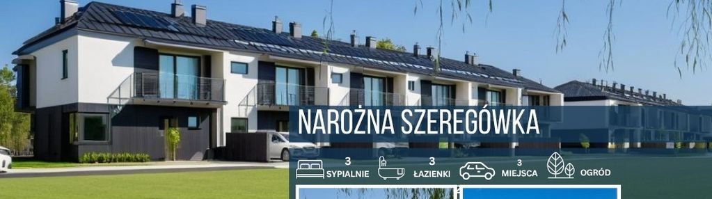 Ostatnia szeregówka z dużym ogrodem-strych gratis!