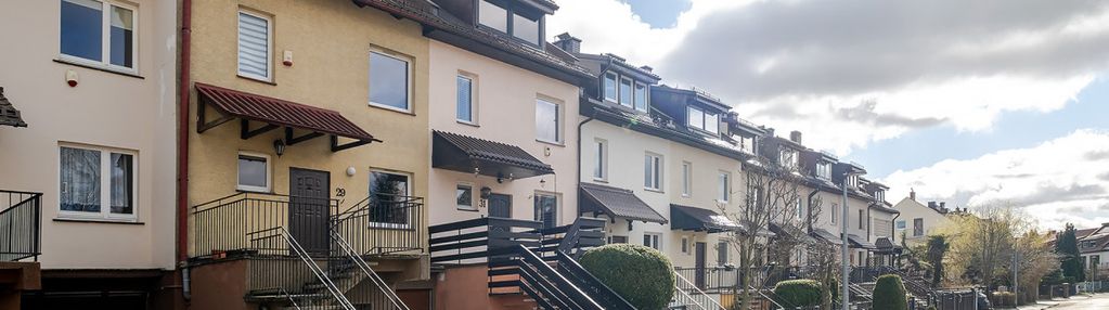 Dom szeregowy 4 pokoje ogród garaż spokojna ulica