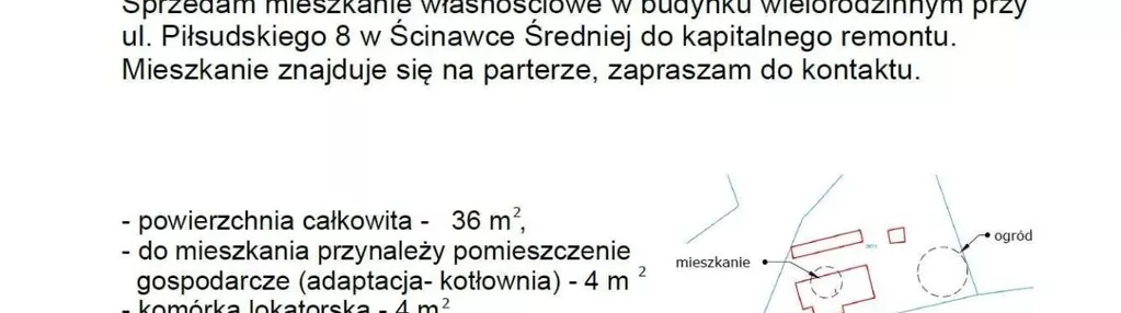 Mieszkanie na sprzedaż 2 pokoje 36m2