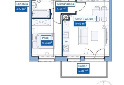 2. pok. osiedle sterowców, miejsce parkingowe