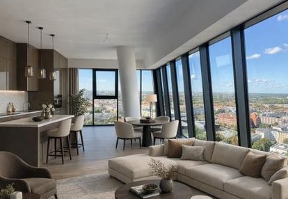 85m2 apartament 21 piętro, miejsce post. hanza tower