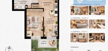 Ogródek | 2 pokoje 38 m² | stare podgórze | nowe