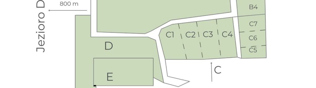 Działka c7 z  wz - rukławki , jezioro dadaj