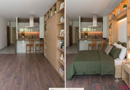 Studio 40m2 z garderobą i prywatnym ogródkiem