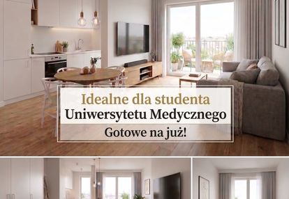 Nowe 2 pokoje dla studenta uniwersytetu medycznego