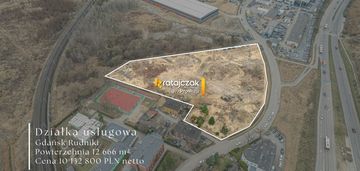 Działka budowlana 1,26 ha p/u - gdańsk rudniki