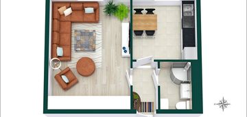 Przytulne, rozkładowe 1 lub 2pokoje - winda