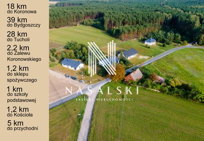 Działka budowlana/ bory tucholskie/ 1004m2