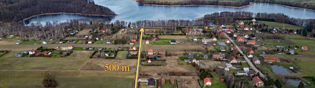 Działka budowlana – 500 m od jeziora bartążek