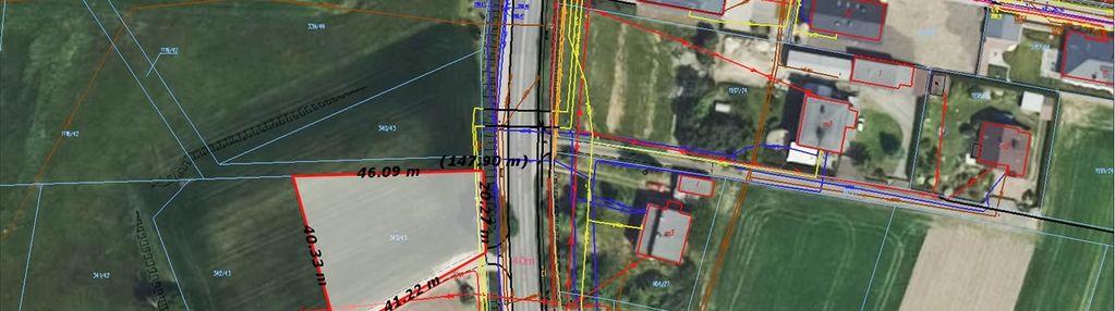 Wyry działka budowlana 1245 m² na dom + biznes