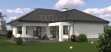 Nowoczesny dom parterowy 143 m² na dużej działce