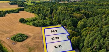 3 działki 5344 m² | pozwolenie na 3 domy