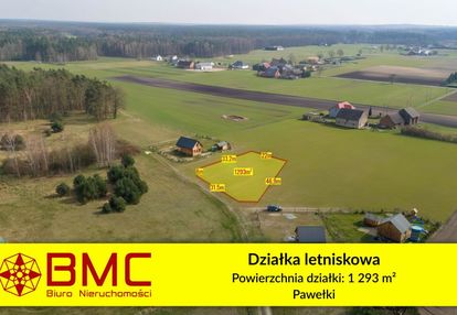 Działka letniskowa pawełki 1293m2