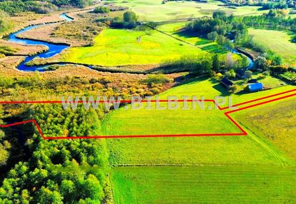 Działka z linią brzegową do rzeki żubrówka !