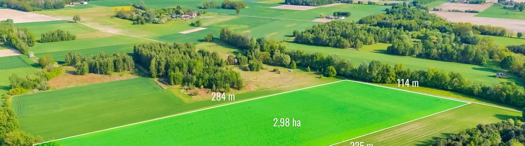 Malownicza działka rolna 2,98 ha gmina kampinos