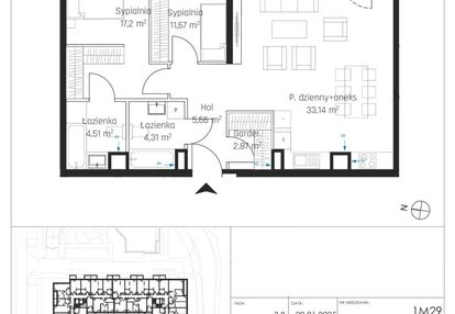 Trzypokojowy apartament w centrum gdańska