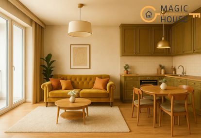 130 m² ogrodu od południa, z widokiem na zieleń