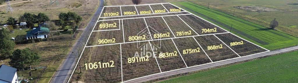 16 działek budowlanych nieopodal lasu